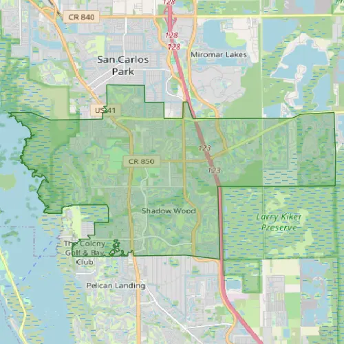 South Florida Service Area Map