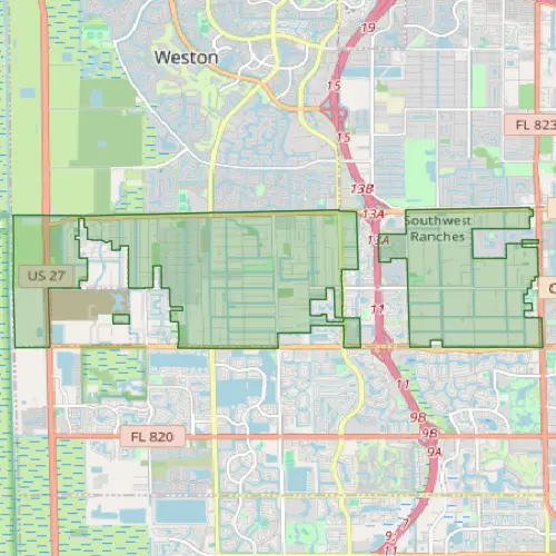 Broward County Pest Control Service Area Map